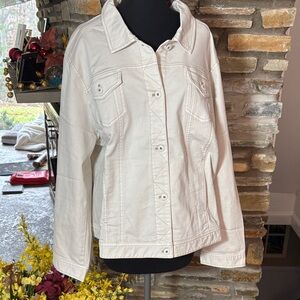 NWT J. Jill Denim Jacket light barley